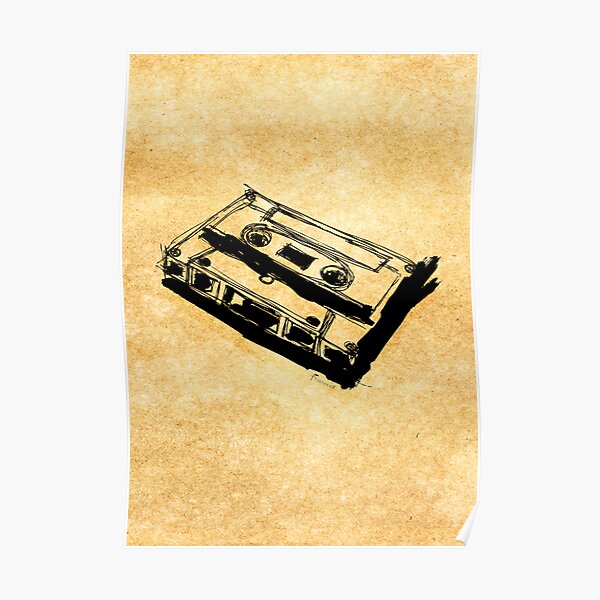Retro Cassette Tape Poster