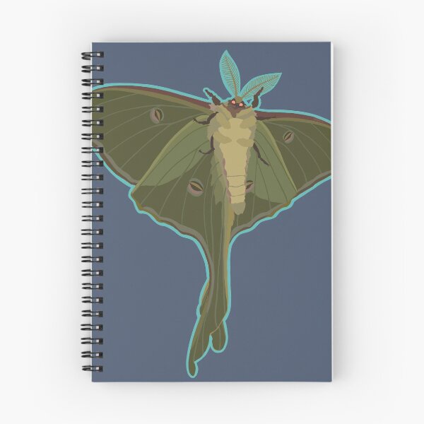 Item preview, Luna Moth - Underside with blue outline designed and sold by Grubgroove.