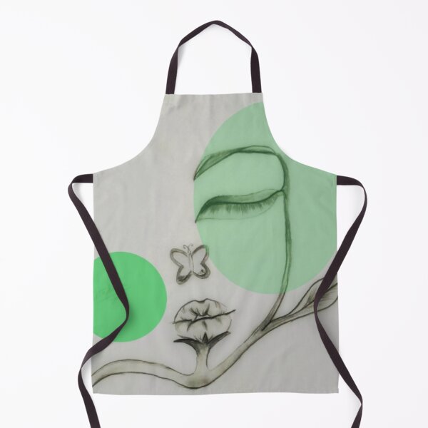 Item preview, Face Line Art Floral Green  designed and sold by tagmoj.