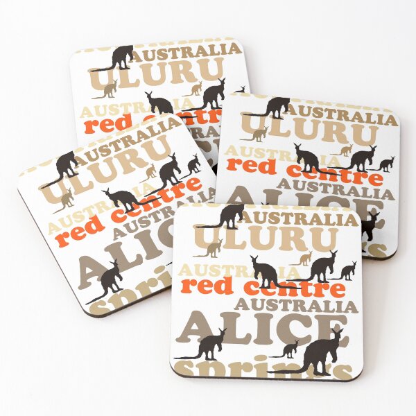 Item preview, Stylish Aussie t-shirt design with kangaroos, Red Centre and Alice Springs designed and sold by Al Benge - NZ & Australian Art.