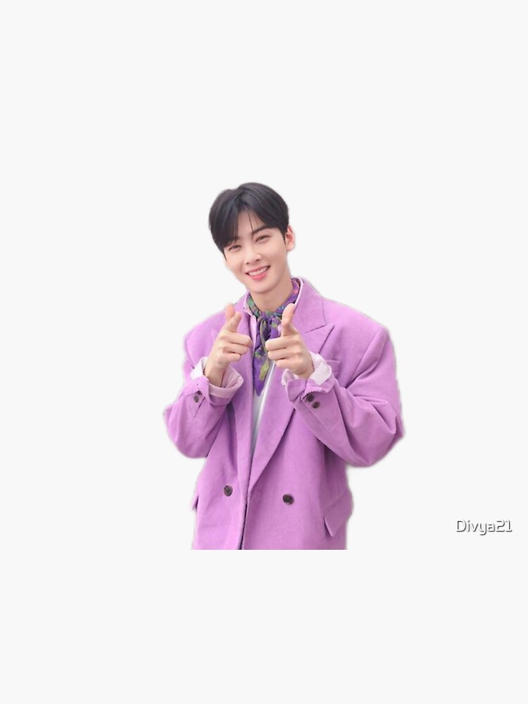 Cha eun woo astro member  Sticker for Sale by Divya21