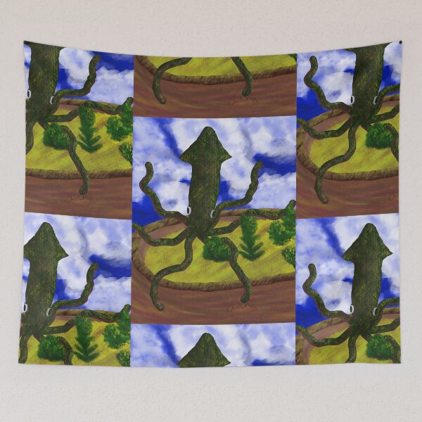 Item preview, View of Toledo Inspired W/ Squid Circle A designed and sold by YoYo-Cat.