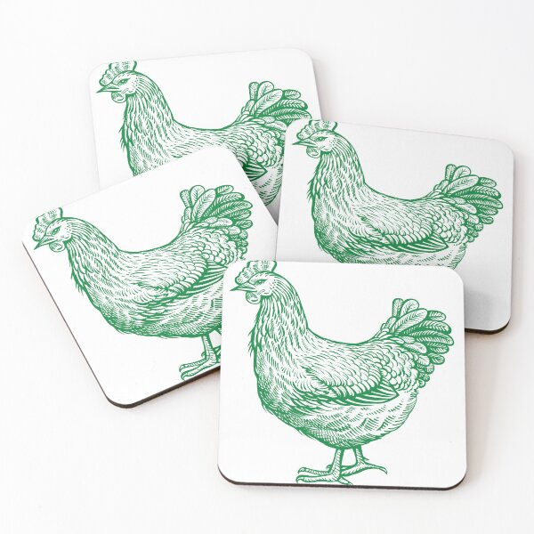 Item preview, Farm Hen -Green Color Design - designed and sold by Red-ElYoubi.