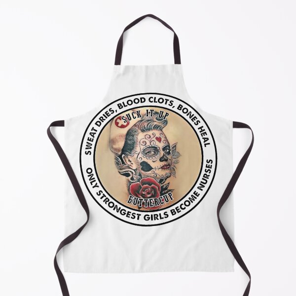 Item preview, Sugar Skull Sweat Dries Blood Clots Bones Heal Only Strongest Girls Become Nurses designed and sold by CarolineJonas.