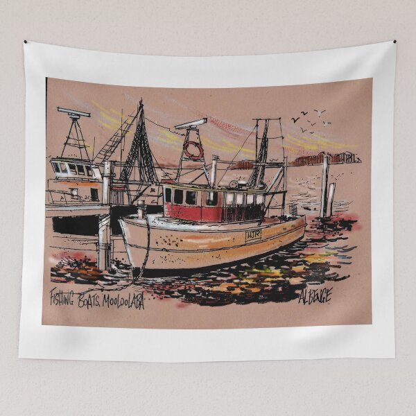 Item preview, Catch a great design with this fishing boat artwork from Australia designed and sold by Al Benge - NZ & Australian Art.