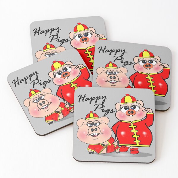 Item preview, Happy pigs  designed and sold by Shirley cute art .