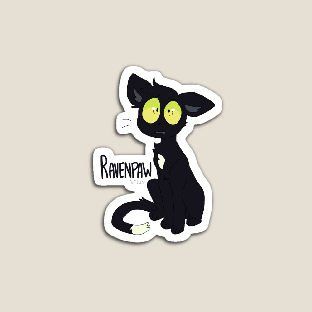 Ravenpaw Warrior Cat Fan Kiss-cut Sticker -  Israel