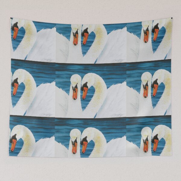 Item preview, Love Swan Couple on water designed and sold by wendylwolffart.