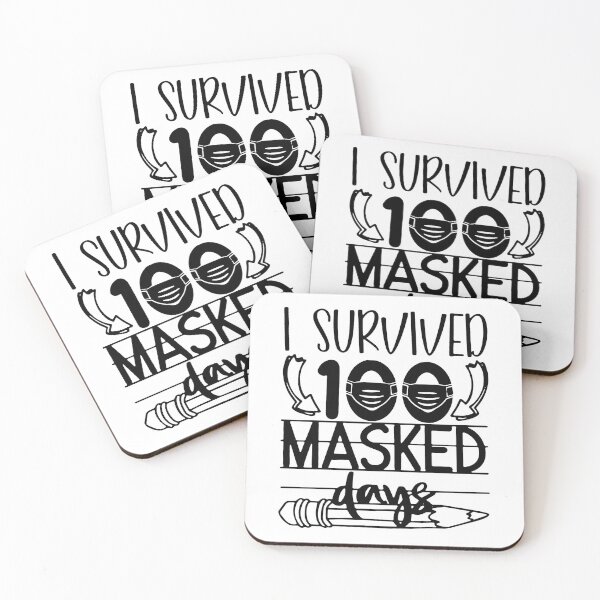 Item preview, Teacher I Survived 100 Masked Days designed and sold by CarolineJonas.