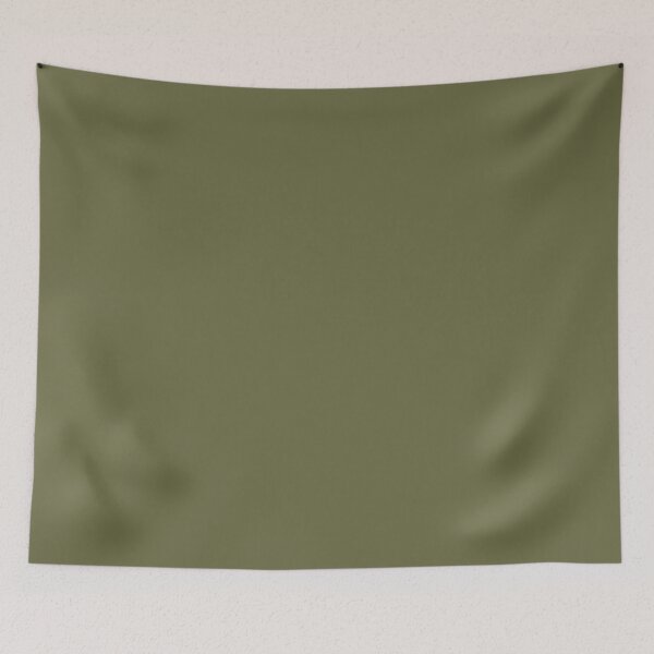 Item preview, Olive Green Earthy Solid Color Print designed and sold by TGIYHome.
