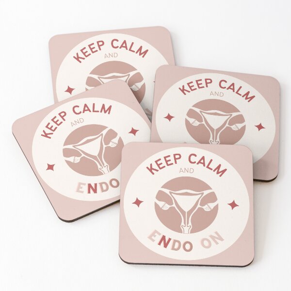 Item preview, KEEP CALM AND ENDO ON - Endometriosis / Chronic Illness Awareness designed and sold by endoemmm.