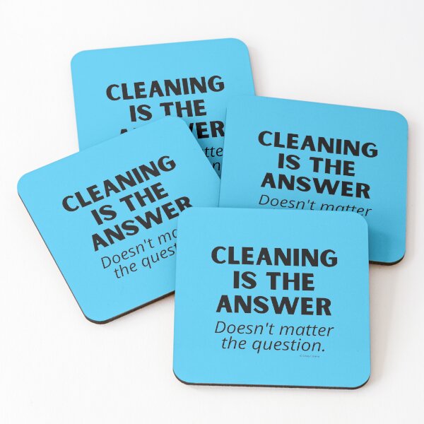Item preview, Cleaning Is the Answer Doesn't Matter the Question Funny Cleaning Lady Gifts designed and sold by SavvyCleaner.