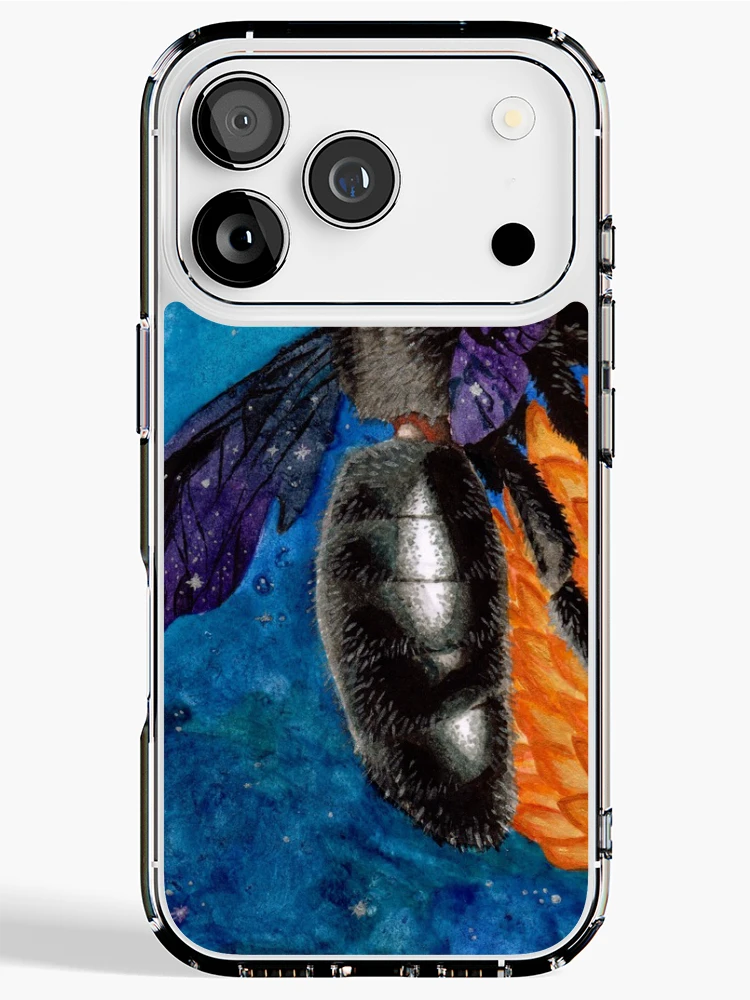 Thumbnail 1 of 5, iPhone Case, Galaxy Bee designed and sold by Rey Mehlhorn.