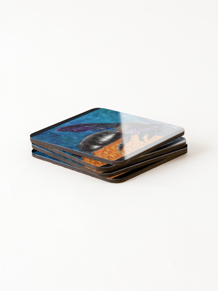 Thumbnail 4 of 5, Coasters (Set of 4), Galaxy Bee designed and sold by Reymonkey.