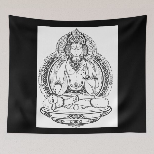 Artikelvorschau, BUDDHA: Zen-Erleuchtungs-Buddhist auf einem Thronabdruck entworfen und verkauft von posterbobs.