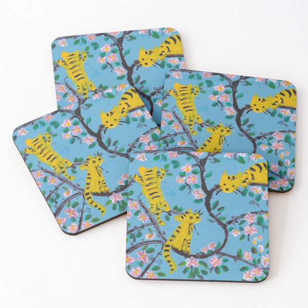 Item preview, Cattigers in a cherry tree designed and sold by evelyn-at-work.