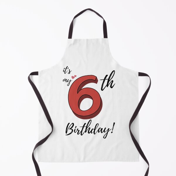 Item preview, It's My Sixth Birthday quote designed and sold by WayneTower.