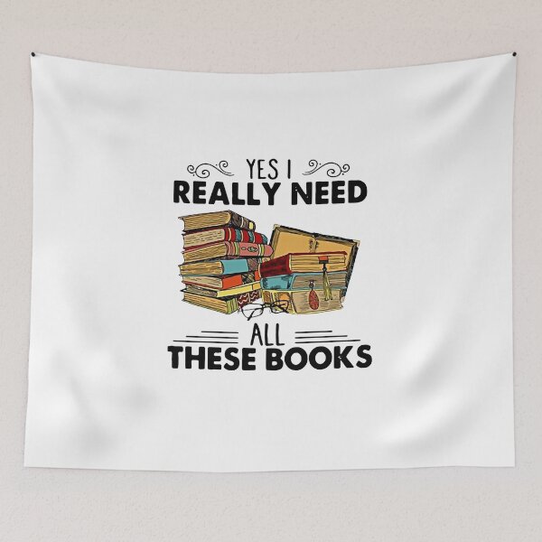 Item preview, Yes I Really Need All These Books designed and sold by CarolineJonas.