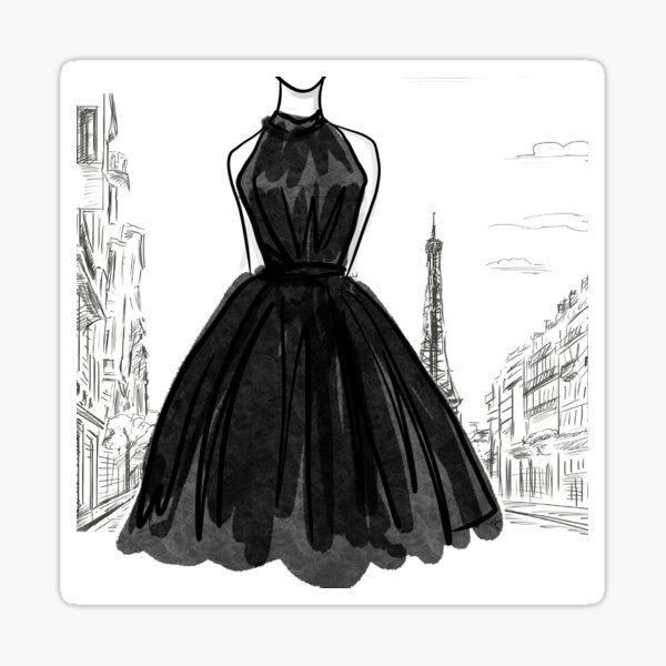 Item preview, Little black dress designed and sold by JohnPaintified.