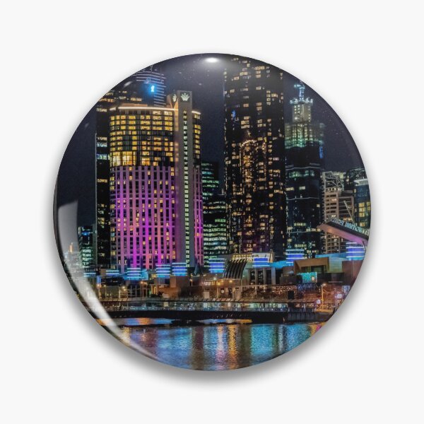 Artikelvorschau, Southbank Melbourne Nachtlandschaft entworfen und verkauft von JohnKarmouche.
