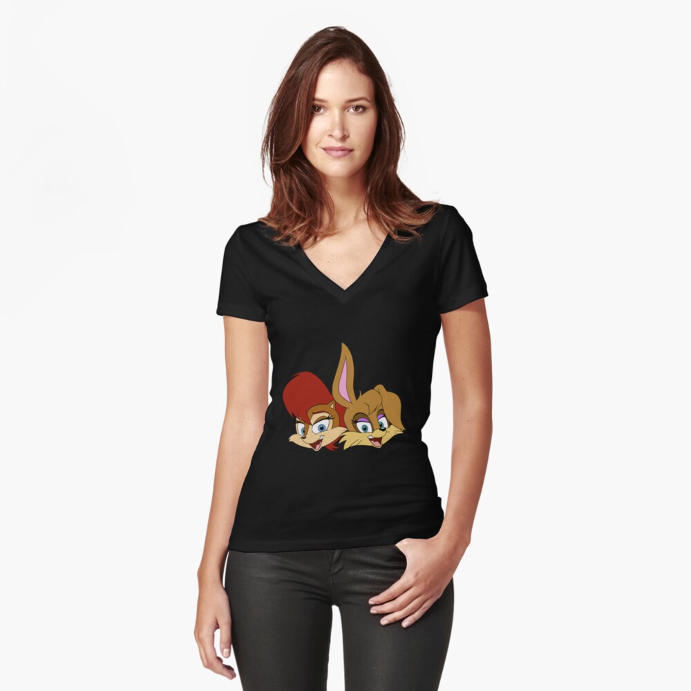 Item preview, Fitted V-Neck T-Shirt designed and sold by Morgen41.