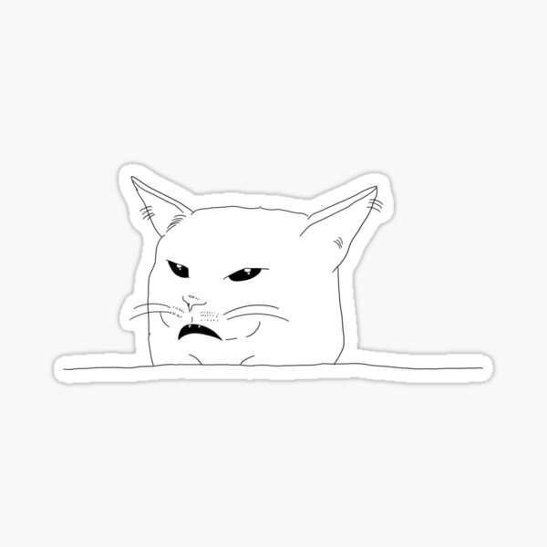 Angry Cat Sticker