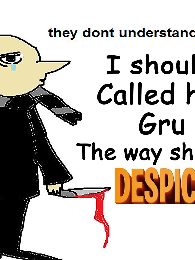 Gru Meme Face | Drawstring Bag