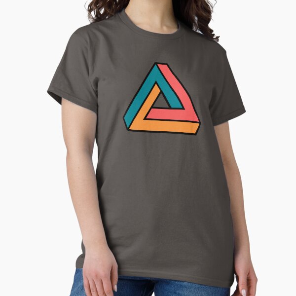 Vista previa del artículo con la obra «Triángulo de Penrose colorido», diseñado y vendido por SLAG-Creative.