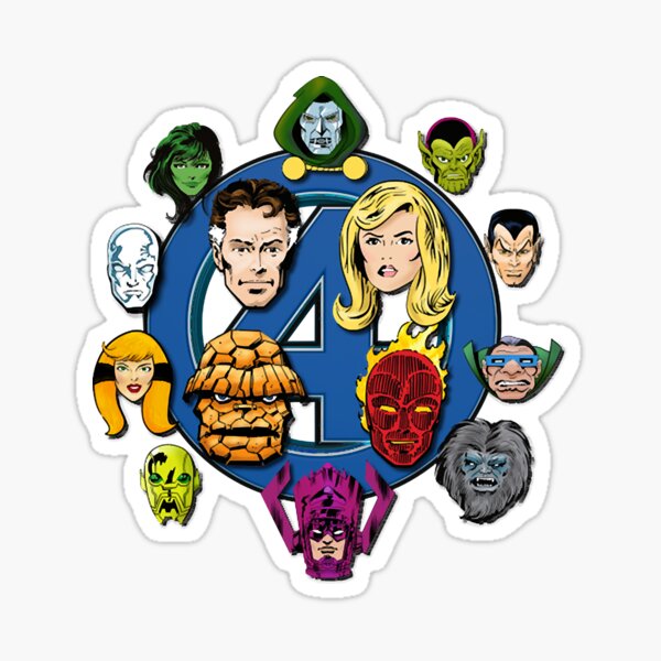 Fantastic 4 Group Shot ALT 2 Sticker