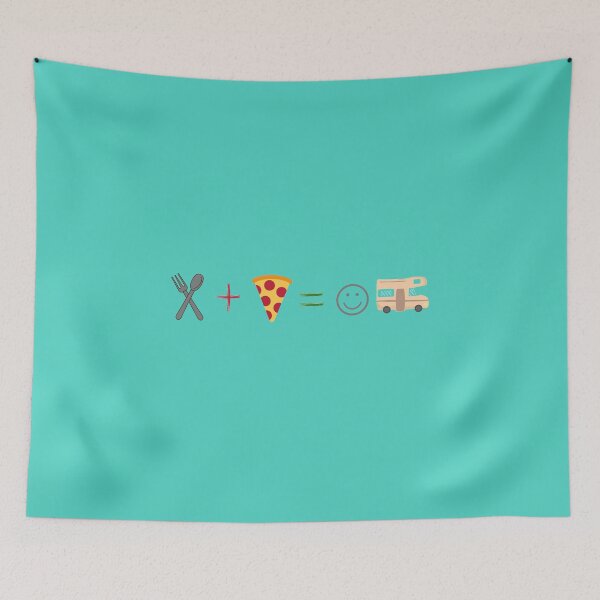 Item preview, Pizza equals happy camper designed and sold by Byoudesigns.