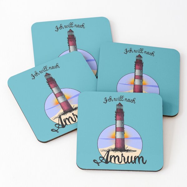 Item preview, Amrum lighthouse Urban Sketch motif North Sea Amrum designed and sold by emm-j.