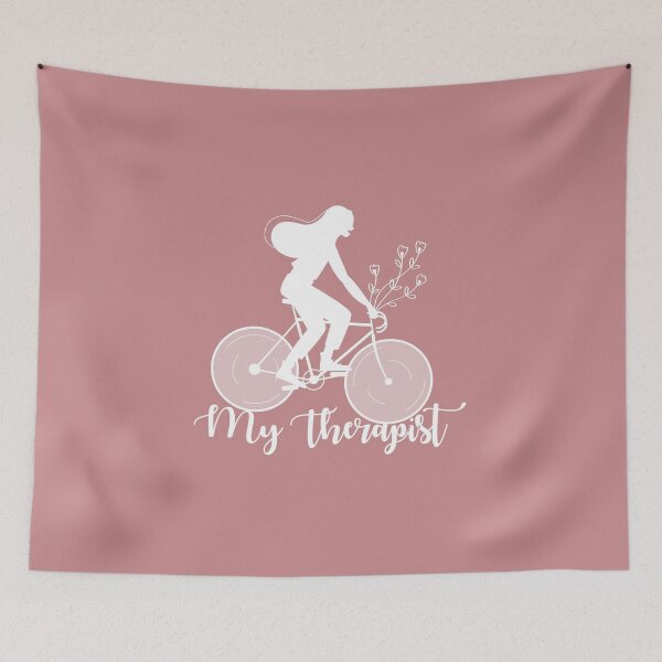 Item preview, My Therapist Bicycle Funny Bike Riding Rider Cycling T-Shirt designed and sold by soukainam ART.