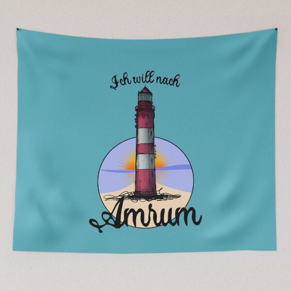 Item preview, Amrum lighthouse Urban Sketch motif North Sea Amrum designed and sold by emm-j.