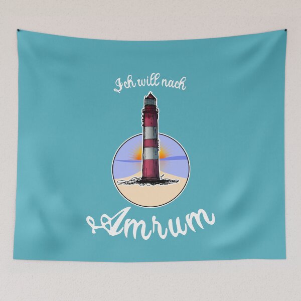 Item preview, Amrum lighthouse Urban Sketch motif North Sea Amrum designed and sold by emm-j.