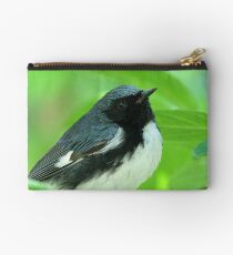 Black-throated Blue Warbler Zipper Pouch