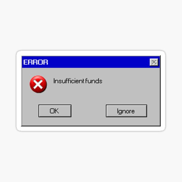 Vista previa del artículo con la obra «Mensaje de error», diseñado y vendido por Jim Collison.