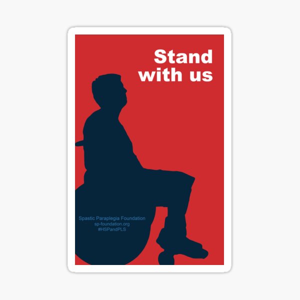 Stand With Us (Male) Sticker