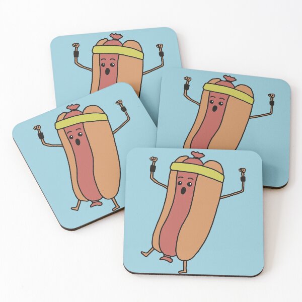 Item preview, Cute Sweaty Hot Dog Doodle designed and sold by SLAG-Creative.