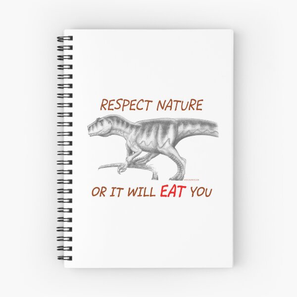 Item preview, Allosaur Respect Nature or It Will Eat You IamFritz.com designed and sold by IamFritzcom.