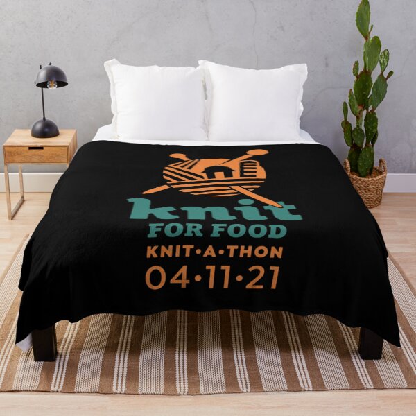 Aperçu de l'œuvre Knit For Food Merch! créée et vendue par SandyMetz.