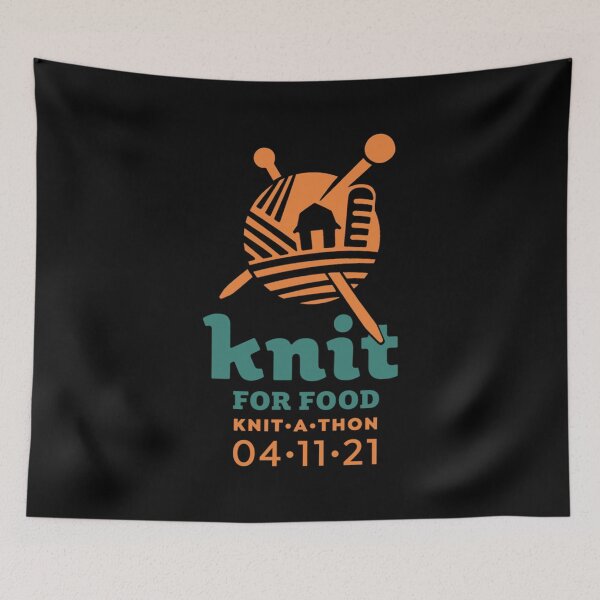 Item preview, Knit For Food Merch! designed and sold by SandyMetz.