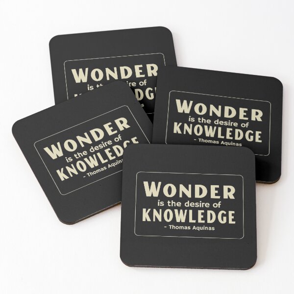 Item preview, Wonder Is The Desire Of Knowledge - Saint Thomas Aquinas Quote designed and sold by molamode.
