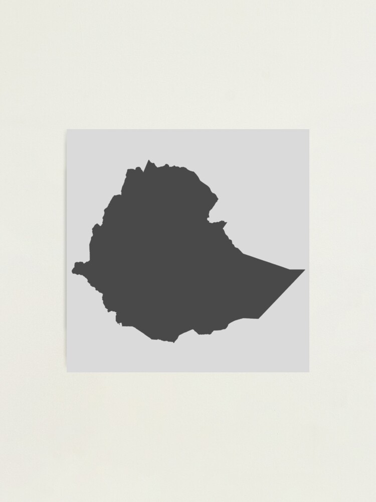 Ethiopia Shape Photographic Print for Sale by CPTVDesign