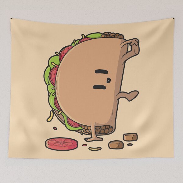 Item preview, Cute Breakdancing Taco Cartoon designed and sold by SLAG-Creative.