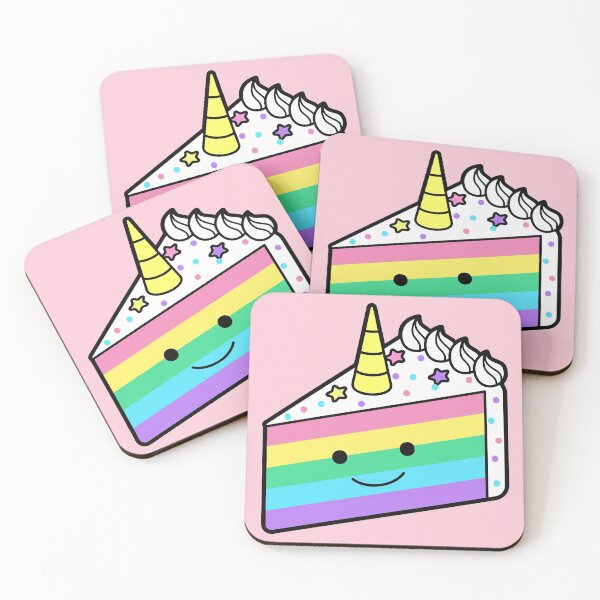 Item preview, Cute Rainbow Unicorn Cake Doodle designed and sold by SLAG-Creative.