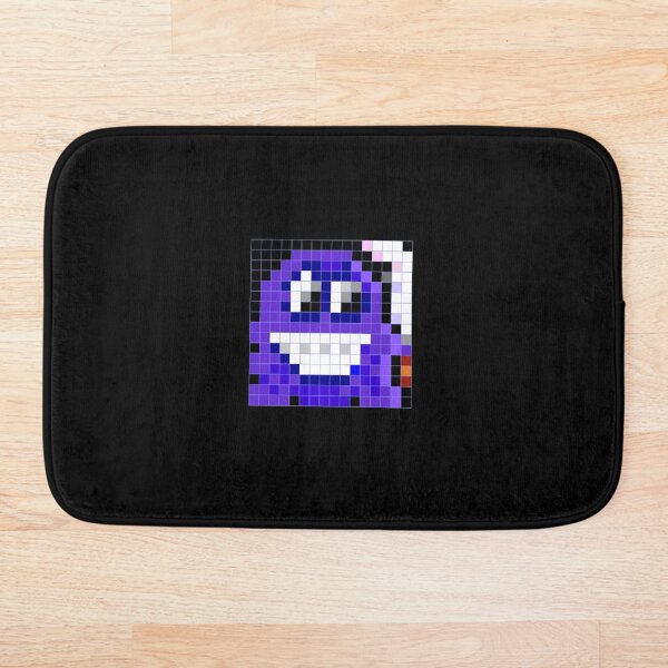 pixel art forever retro 8-bit chique Bath Mat