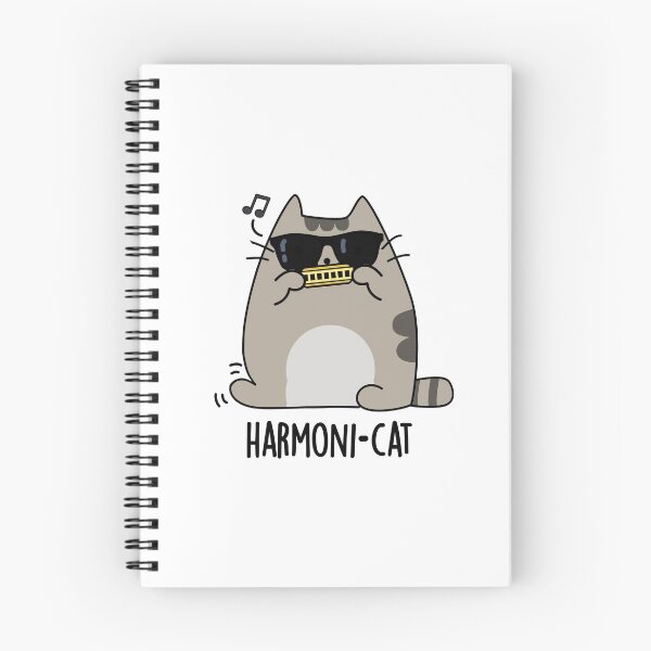 Item preview, Harmoni-cat Harmonica Funny Cat Puns  designed and sold by punnybone.
