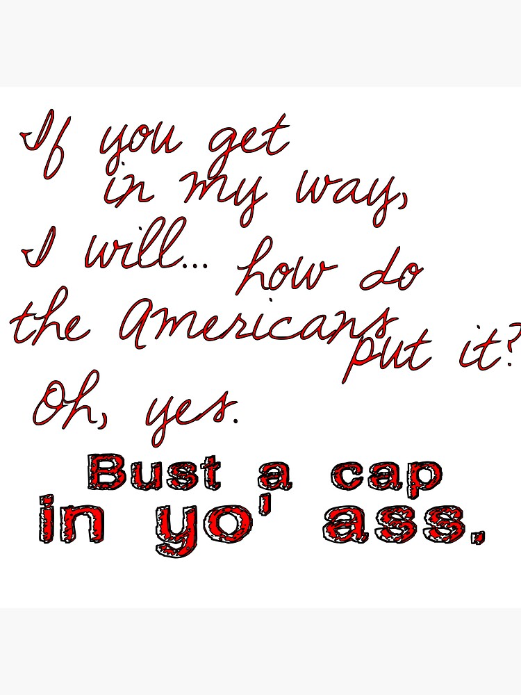 Bust a Cap" Sticker for Sale by Liritar Redbubble