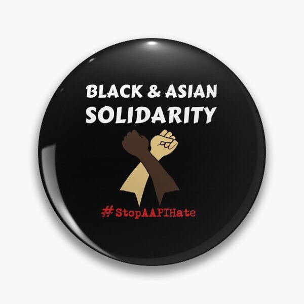 Item preview, Black and asian solidarity #stopaapihate  designed and sold by oucherWolf7.