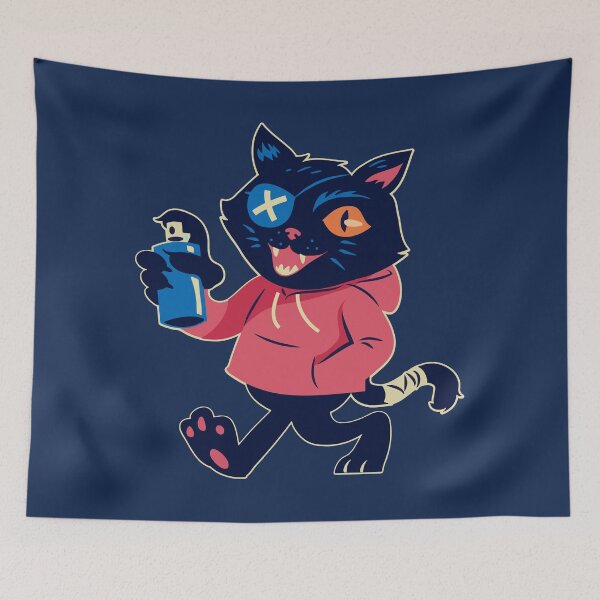 Item preview, Cute Hipster Cat with Spray Paint designed and sold by SLAG-Creative.